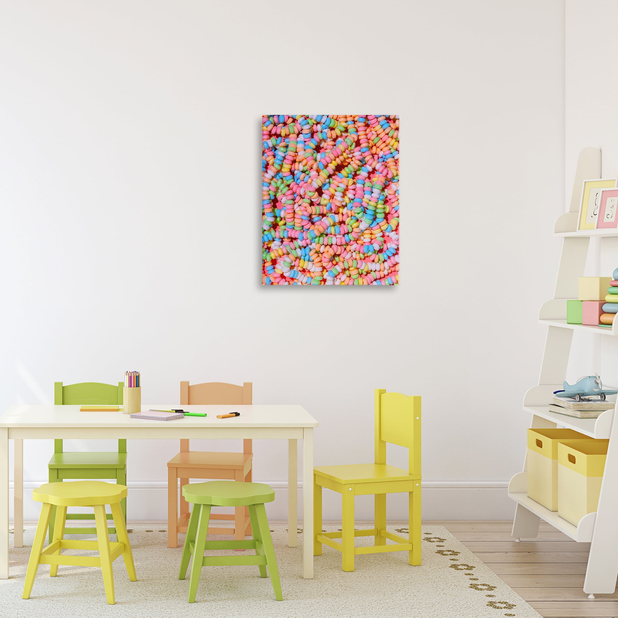Stupell Industries Pastel Candy Necklace Canvas Wall Art, design by LISH Creative