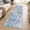 Abstract- Ocean Blue-2' x 6' (Runner), variant on Entryway Runner Rug 2x4ft Non Slip Carpet Blue