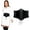 Black, variant on Women Corset Belt Patent Leather Tied Waspie Belt Vintage Lace-up Cinch Elastic Waist Belt Cosplay Halloween