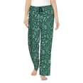 thumbnail image 2 of Goofa Green Christmas Printed Soft Pajama Pants for Women, Wide Leg Comfy Casual Lounge Yoga Pants-Large, 2 of 9