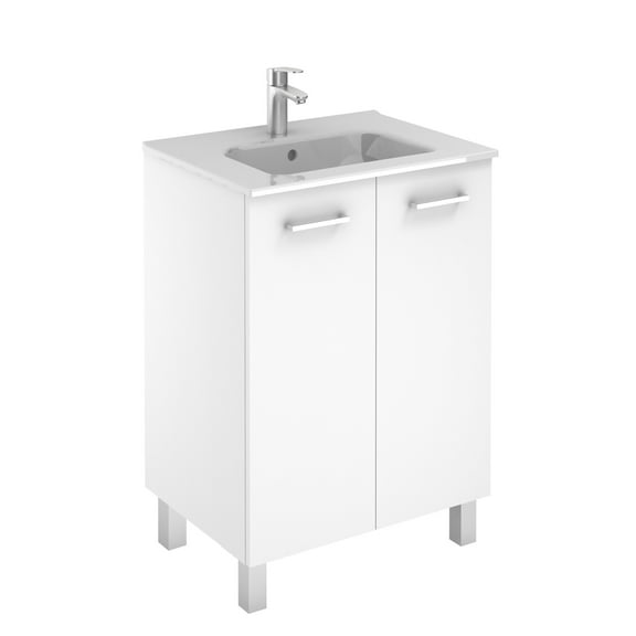 Ws Bath Collections Logic 60 Logic Vanities 24" Free Standing Single Basin Vanity Set -