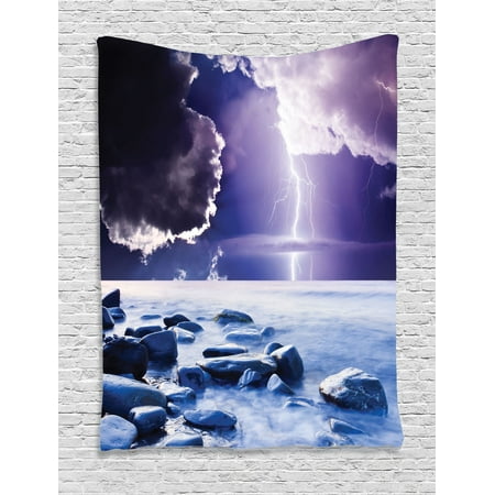 Lake House Decor Wall Hanging Tapestry Dark Ominous Rain Clouds With Mystic Sky Scenery Electrical Lightning Photo Bedroom Living Room Dorm Lake House Decor Wall Hanging Tapestry Dark Ominous Rain Clouds With Mystic Sky Scenery Electrical Lightning Photo Bedroom Living Room Dorm