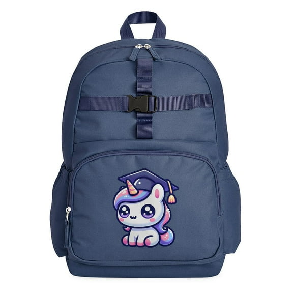 CafePress - Unicorn Graduate Cute School - Cute School Travel Backpack