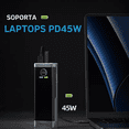 thumbnail image 3 of Mr. Gadgets Power Bank 20,000mah 45w Turbo Power Ultra Compacto, Carga Super Rapida, Portatil, Usb-c, Con Indicador Led, Ligera, Permitida En Vuelos, Color Negro., 3 of 11