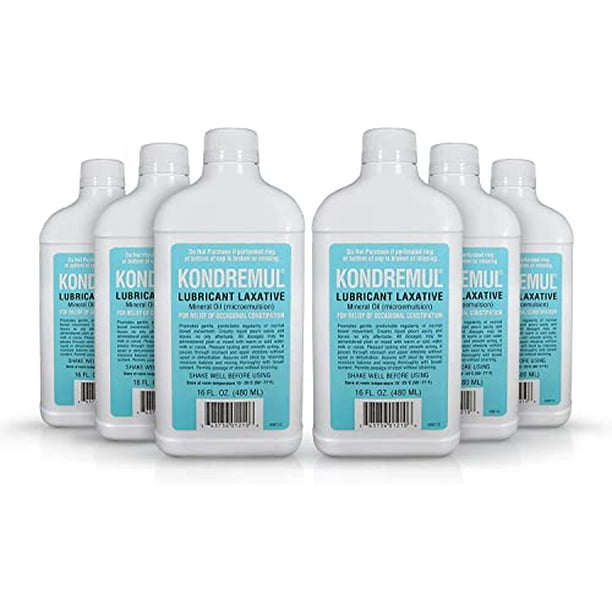 Kondremul Lubricant Laxative, 16 oz (Pack of 6)