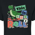 thumbnail image 3 of Disney - Toy Story - Rex This Is How I Roll - Juniors Cropped Cotton Blend T-Shirt, 3 of 5