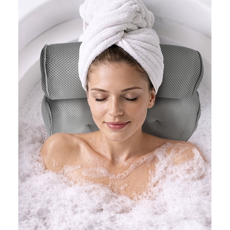 Everlasting Comfort Bath Pillow Grey photo 2