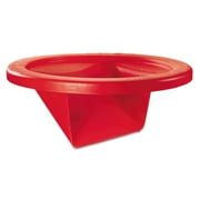 San Jamar KatchAll Flatware Retriever, Red, Round, 22 1 4"Dia x 10 1 2H, 32-Gal Cap. by THE COLMAN GROUP, INC