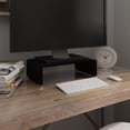 thumbnail image 1 of vidaXL TV Stand/Monitor Riser Glass Black 40x25x11 cm, 1 of 4