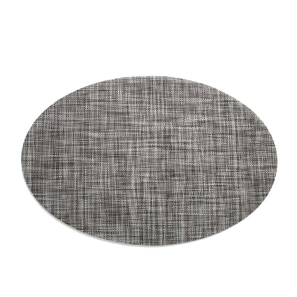 Oval Table Placemats Drink Wine Coasters Heat Insulated Pad Washable PVC Bowl Mats
