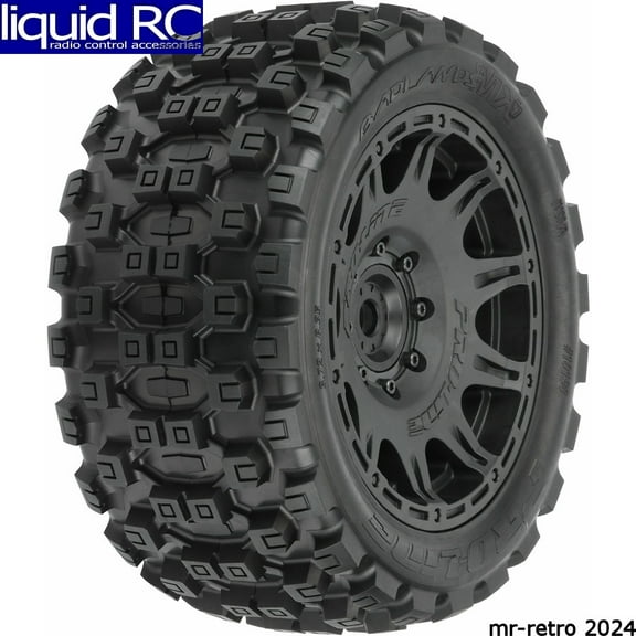 Pro-Line Racing Badlands MX57 5.7 Trs MTD Rmvble Hex Blk Raid 2 PRO1019811 RC Tire