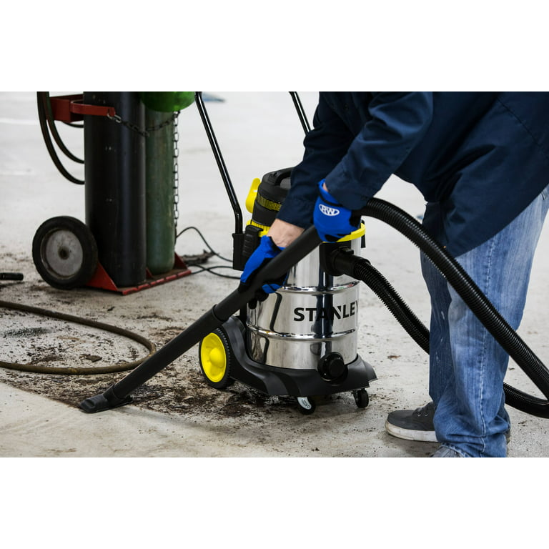 STANLEY 8 gal Stainless Steel Wet Dry Vacuum with Hose Accessories and Tool  Storage 
