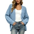 thumbnail image 5 of Women's Long Sleeve Knit Cardigan Dressy Casual Open Front Loose Sweaters Plus Size Fall Fashion Long Outerwear Size S-3XL, 5 of 7