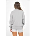 thumbnail image 4 of PRETTYGARDEN Womens Half Zip Oversized Sweatshirts Fleece Hoodies Trendy Long Sleeve Pullover Tops Y28k Fall Outfits, 4 of 7