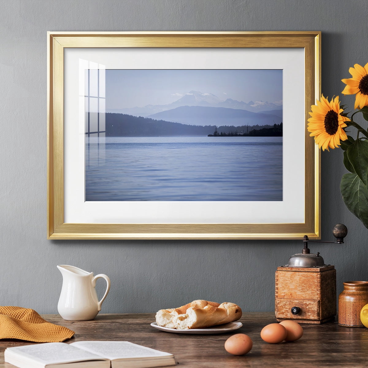 Blue Serenity Premium Framed Print - Ready to Hang