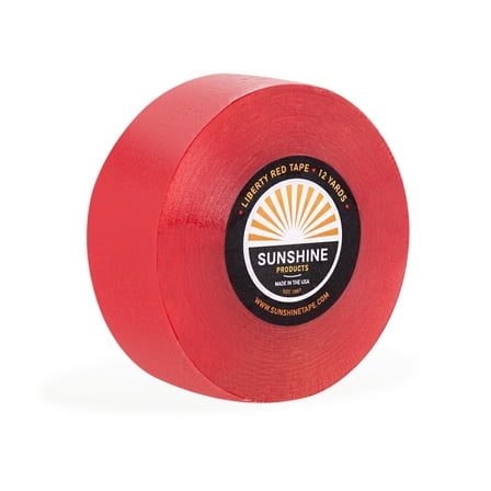 Sunshine Tape | Liberty Red Liner Wig Adhesive Tape Roll | 1" x 12 YDS | Hair System Tape, Toupee