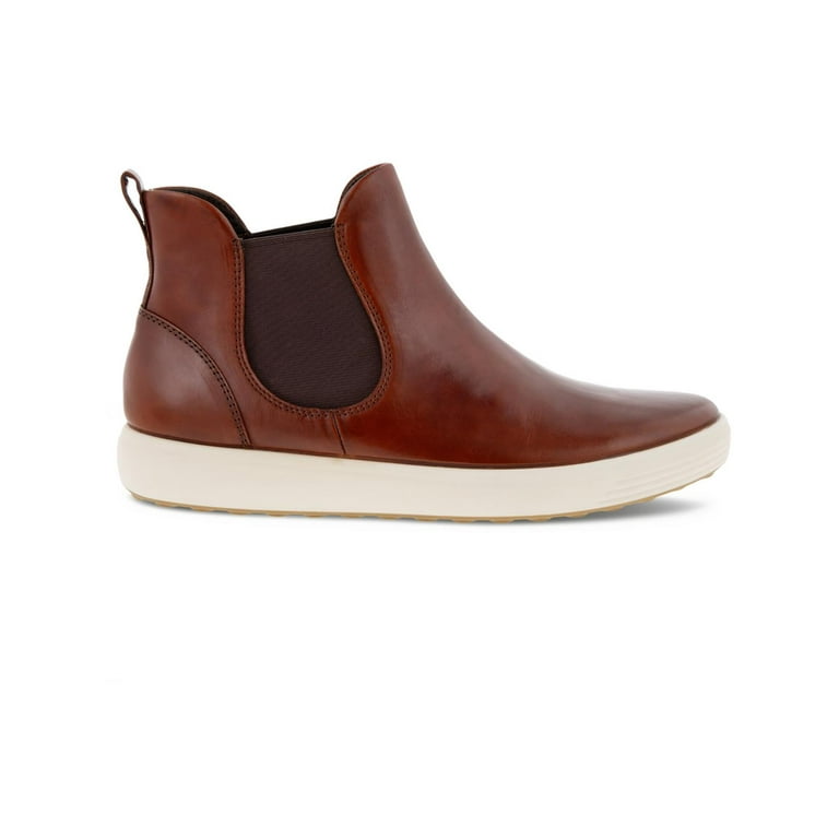 ECCO Womens Soft 7 Leather Ankle Chelsea Boots Walmart