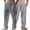Gray, variant on zbxnLI Mens Linen Pants Zipper Printed Beach Baggy Trousers Lightweight Casual Pants with Pockets