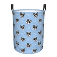 thumbnail image 1 of Balery Corgi Dog Cesta de ropa redonda con asas, impermeable, independiente, para ropa, juguetes, dormitorio y familia-Medium, 1 of 6