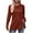 Brown, variant on Womens Tops Casual Solid Crewneck Long Sleeve Tunic Pullover Side Split Sweatshirts