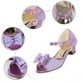 thumbnail image 3 of UngA Dress Shoes for Girls Toddler Girls Sandals Little Girls Kids Summer Shoes Toddler Sandals Princess Shoes(Purple,Size 2.5), 3 of 4