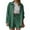 C-Dark Green66, variant on DHFJKG Women's 2 Piece Sets Spring Summer Outfits For Women Long Sleeve Button Up Collar Shirt High Waist Drawstring Shorts Casual Daily Wear Comfortable Outfit