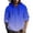 Blue, variant on Men Hooded Shirt Long Sleeve Button Down Casual Tops Summer Beach Wear Blue 3XL