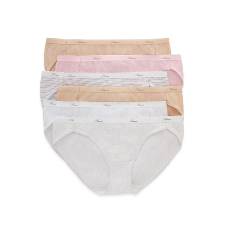 Hanes Women s Cotton Bikini Underwear  6 Pack