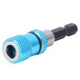 thumbnail image 4 of Punta magnética de liberación rápida Azul 1/4in Vástago Destornillador Portapuntas Acero inoxidable Quick Release Magnetic Bit60mm Amonsee Otros, 4 of 8