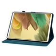 thumbnail image 2 of Case for Samsung Galaxy Tab A7 Lite 8.7" 2021 SM-T225 / SM-T220, Flower Pattern PU Leather Multi-Angle Viewing Stand Shockproof Flip Case with Card Slot, Magnetic Clasp, Pencil Slot, Darkblue, 2 of 11