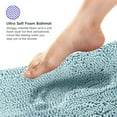 thumbnail image 2 of Tafts THIQQ Memory Foam Bathroom Rugs and Mats Sets, Ultra Soft Chenille Microfiber, Absorbent Non-Slip Machine Washable Shaggy Rugs, Bath Mat for Bathroom, Shower & Tub, Spa Blue, 2 of 3