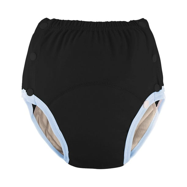 Pañales de tela reutilizables jinwen para adultos a prueba de fugas Negro Pañal para adultos