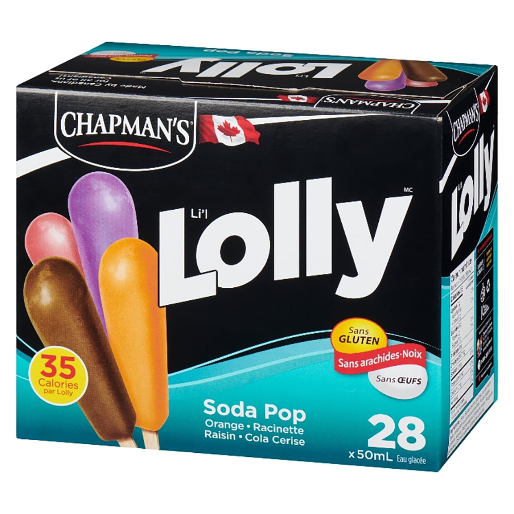 Chapman's Low Calorie Soda Pop Li'l Lolly in a Box, 28 x 50mL
