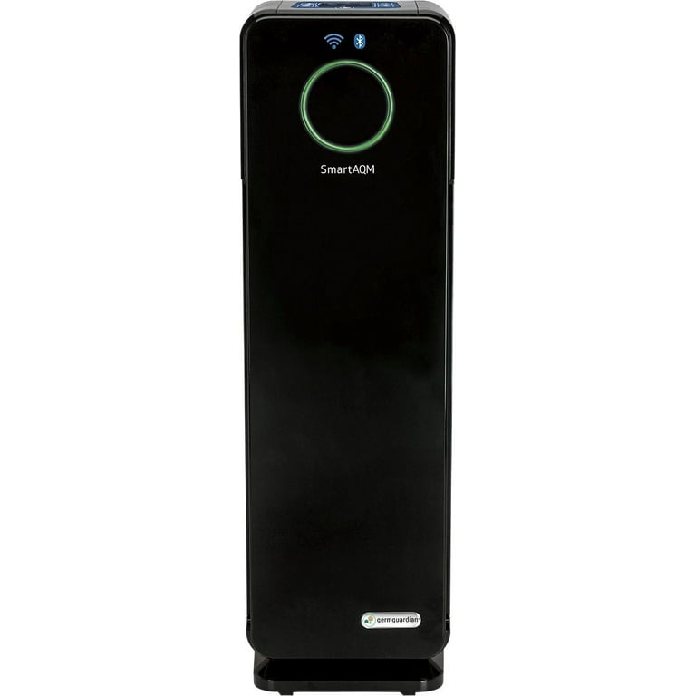 GermGuardian WiFi Smart 4 in 1 True HEPA Air Purifier with SmartAQM Black Onyx