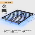 thumbnail image 2 of Full-size Floating Bed Frame with Built-In USB Charging Ports and Smart LED Lighting, Crafted with Heavy-duty Metal, Designed with ample under-bed storage space, Noise-Free, No Box Spring Needed, 2 of 8