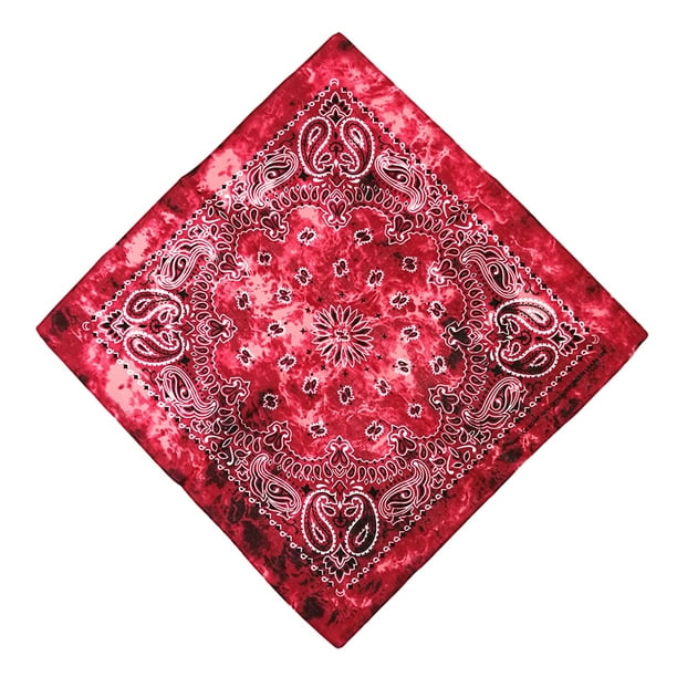 Minnieouse Pañuelo flexible hecho a mano sin costuras Head Wrap bufanda transpirable DIY artesanía anacardo moda Bandanas rojo Rojo 20Conjunto