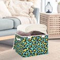 thumbnail image 4 of IAUYY 42*32*30cm Storage Bin with Lid Storage Boxes with Handles,300D Oxford Fabric+Hollow Board Applicable to Clothes Storage Office Storage,Seamless Repeating Pattern Design, 4 of 6
