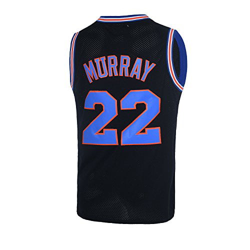 TUEIKGU Bill Murray #22 Space Movie Jersey Mens Basketball Jersey S-XXL White/Black