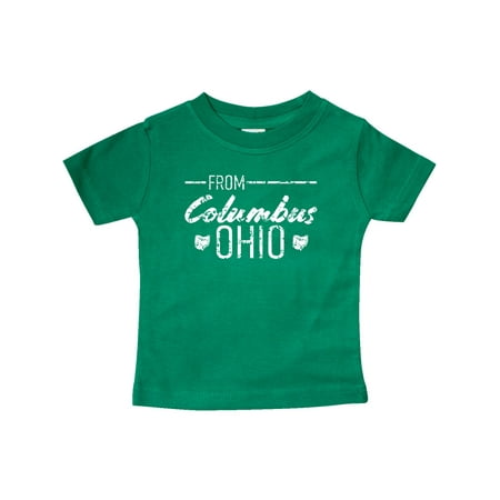 

Inktastic From Columbus Ohio in White Distressed Text Gift Baby Boy or Baby Girl T-Shirt