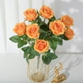 thumbnail image 1 of wirlsweal Artificial Rose Great Fidelity Not Withered Non-fading Easy Care Decorative Home Decoration 9 Bulbs Wedding Party Imitation Rose Balcony Decor Stuff, 1 of 10
