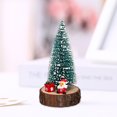 thumbnail image 6 of Mecorevxz Tabletop Mini Christmas Tree,9.84 Inch Simulated Snow Miniature Christmas Trees with Wooden Base for Christmas Decor Xmas Party Home Table Decorations, 6 of 9