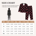 thumbnail image 4 of Picia red lips Pattern Women’s Long-Sleeve Sleepwear Set - Soft 2-Piece Loungewear with Pockets, Comfy PJs for Relaxing Nights-Small, 4 of 7