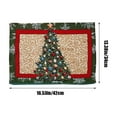 thumbnail image 3 of Manteles individuales navideños Decoraciones navideñas para mesa de comedor Fiudx 16.56 x 13.38 pulgadas, 3 of 6