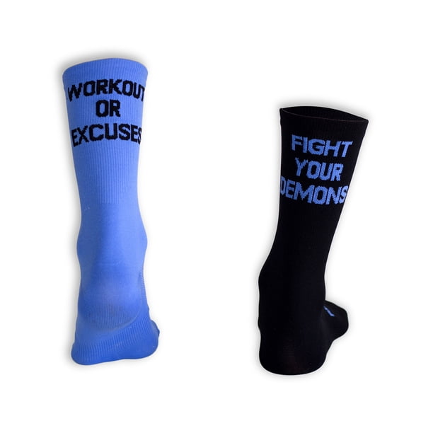 Calcetas Sport Unisex Azul Negro RUMVO Deportivas