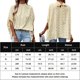thumbnail image 2 of Blusa Mangas Largas Camisetas informales elegantes con manga de murciélago para mujer, camisetas de moda para ir al trabajo Ygjytge Beige T S para Mujer, 2 of 7