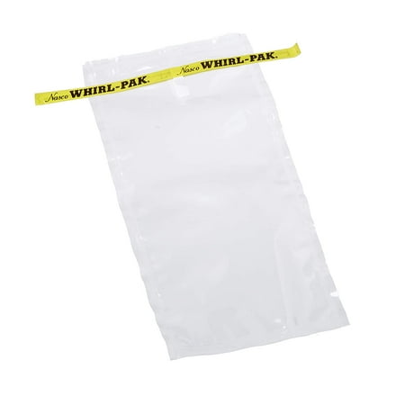 Nasco Whirl-Pak B00736WA Sample Bag, 230mm L x 115mm W, 0.064mm Thickness, 532ml Capacity (Box of 500)