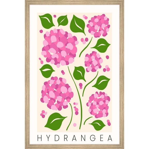 Marmont Hill Hydrangea Framed Painting Print