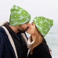 thumbnail image 5 of Kdxio Green Lemon Slices Winter Beanie for Men Women Beanie Knit Hat Cuffed Cap Beanie Knit Chunky Snow Cap, 5 of 6