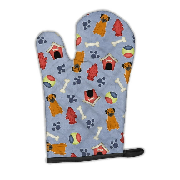 Carolines Treasures BB2652OVMT Dog House Collection Border Terrier Oven Mitt Large multicolor