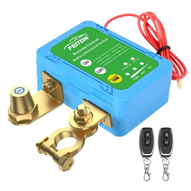Interruptor remoto de desconexión de batería FEITON 250A 12V 24V
